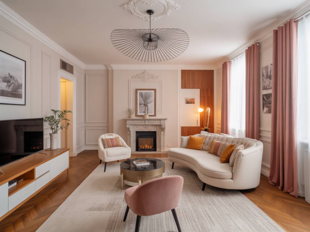 Idées de plafonnier design salon pour une ambiance moderne et chaleureuse