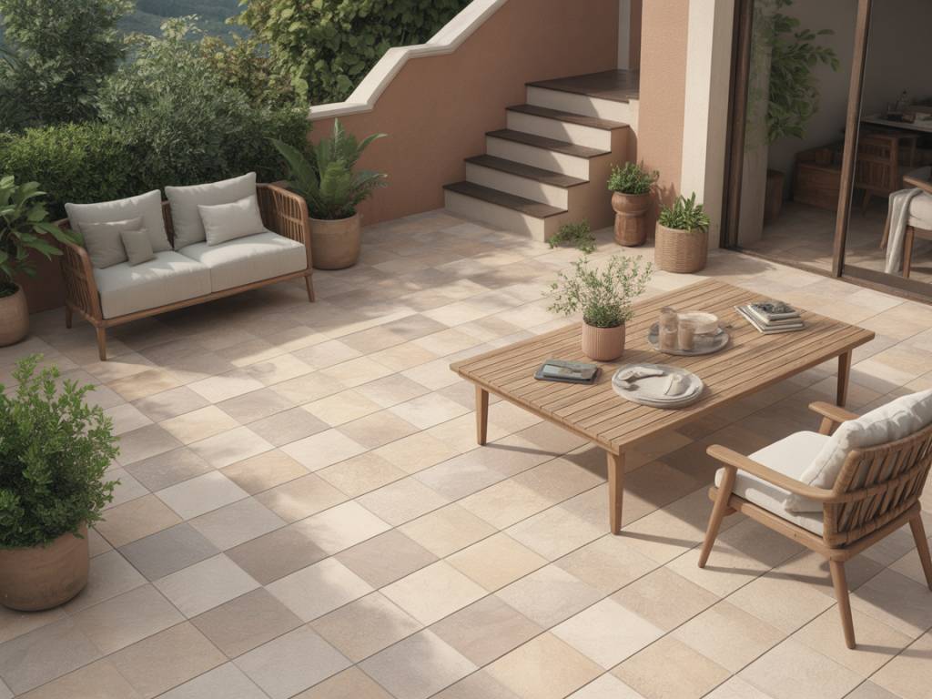 Carrelage imitation pierre naturelle pour terrasse : comment créer un extérieur chic et facile d’entretien